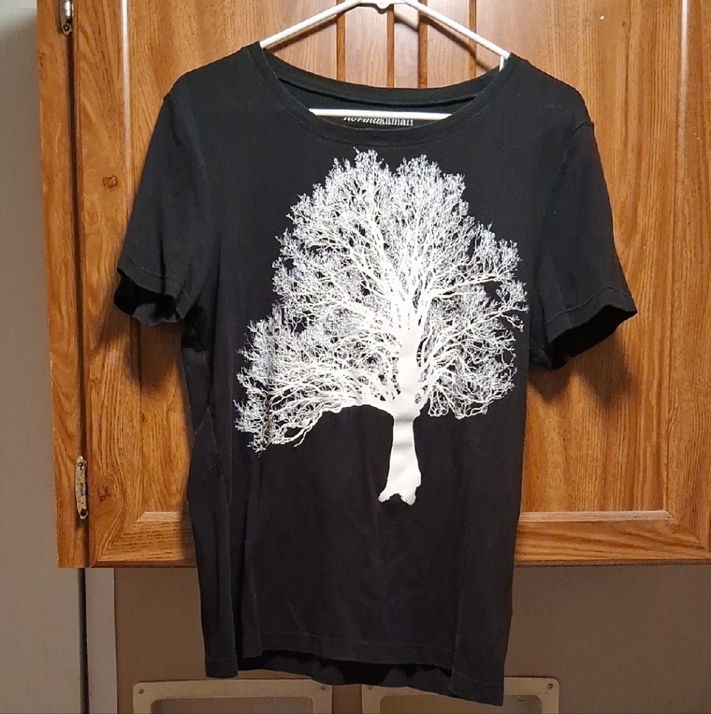 Norma Kamali Black Organic Cotton Tee